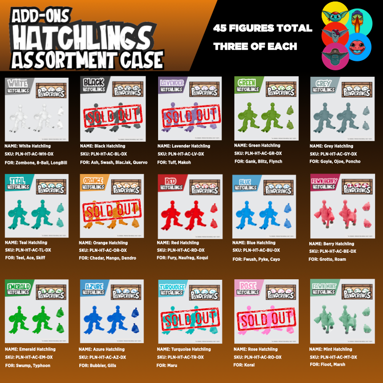 Add-Ons Hatchlings Assortment (Case of 45)